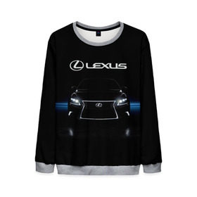Мужской свитшот 3D с принтом Lexus в Екатеринбурге, 100% полиэстер с мягким внутренним слоем | круглый вырез горловины, мягкая резинка на манжетах и поясе, свободная посадка по фигуре | auto | lexus | sport | toyota | автомобиль | внедорожник | машина | спорт