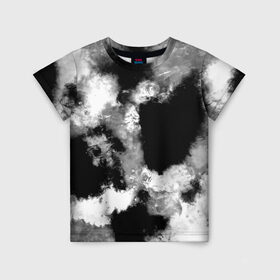 Детская футболка 3D с принтом Black and White color в Екатеринбурге, 100% гипоаллергенный полиэфир | прямой крой, круглый вырез горловины, длина до линии бедер, чуть спущенное плечо, ткань немного тянется | 