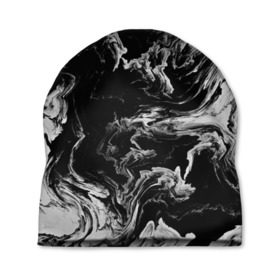 Шапка 3D с принтом vortex gray в Екатеринбурге, 100% полиэстер | универсальный размер, печать по всей поверхности изделия | abstraction | color | spray | tie dye | абстракция | акварель | живопись | искусство | краски | текстуры