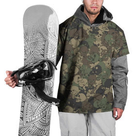 Накидка на куртку 3D с принтом Камуфляж с черепами в Екатеринбурге, 100% полиэстер |  | 23 февраля | армия | кости | милитари | паттрен | скелет | текстура | хаки | хеллоуин | череп