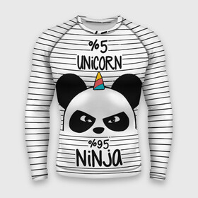 Мужской рашгард 3D с принтом 5 Единорог 95 Ниндзя в Екатеринбурге,  |  | animals | ninja | panda | rainbow | stripes | единорог | животные | зверь | линии | ниндзя | панда | полосы | радуга | самурай