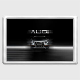 Магнит 45*70 с принтом Audi Q7 скорость в Екатеринбурге, Пластик | Размер: 78*52 мм; Размер печати: 70*45 | audi | авто | автомобиль | ауди | кольца | красивая | кроссовер | крутая | марка | машина | надпись | немецкая иномарка | прикольная | тачка | черная | эмблема