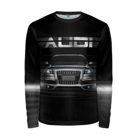 Мужской лонгслив 3D с принтом Audi Q7 скорость в Екатеринбурге, 100% полиэстер | длинные рукава, круглый вырез горловины, полуприлегающий силуэт | audi | авто | автомобиль | ауди | кольца | красивая | кроссовер | крутая | марка | машина | надпись | немецкая иномарка | прикольная | тачка | черная | эмблема