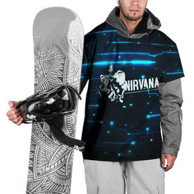 Накидка на куртку 3D с принтом Схема Nirvana (Курт Кобейн) в Екатеринбурге, 100% полиэстер |  | Тематика изображения на принте: kurt cobain | микросхема | нирвана | плата