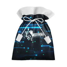 Подарочный 3D мешок с принтом Схема Nirvana (Курт Кобейн) в Екатеринбурге, 100% полиэстер | Размер: 29*39 см | kurt cobain | микросхема | нирвана | плата