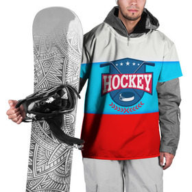 Накидка на куртку 3D с принтом Hockey Russia в Екатеринбурге, 100% полиэстер |  | Тематика изображения на принте: bandy | hockey | клюшка | коньки | лед | россия | русский хоккей | спорт | хоккей