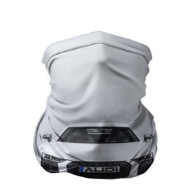 Бандана-труба 3D с принтом Audi серебро в Екатеринбурге, 100% полиэстер, ткань с особыми свойствами — Activecool | плотность 150‒180 г/м2; хорошо тянется, но сохраняет форму | ауди | машина