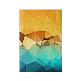 Обложка для паспорта матовая кожа с принтом Битва геометрий в Екатеринбурге, натуральная матовая кожа | размер 19,3 х 13,7 см; прозрачные пластиковые крепления | Тематика изображения на принте: polygon | абстракция | геометрия | текстуры | треугольники