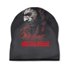 Шапка 3D с принтом Metal Gear Solid в Екатеринбурге, 100% полиэстер | универсальный размер, печать по всей поверхности изделия | game | gear | metal | snake | игра | шпион