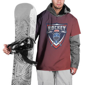 Накидка на куртку 3D с принтом Hockey в Екатеринбурге, 100% полиэстер |  | 