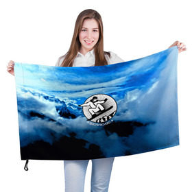 Флаг 3D с принтом Snowboard в Екатеринбурге, 100% полиэстер | плотность ткани — 95 г/м2, размер — 67 х 109 см. Принт наносится с одной стороны | 