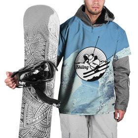 Накидка на куртку 3D с принтом Лыжный спорт в Екатеринбурге, 100% полиэстер |  | ski patrol | sport | возвышение | возвышенность | гора | горка | национальный парк | облака | склон | снег | спорт | холм