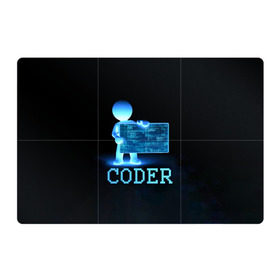 Магнитный плакат 3Х2 с принтом Coder - программист кодировщик в Екатеринбурге, Полимерный материал с магнитным слоем | 6 деталей размером 9*9 см | it | programmer | голова | загрузка | код | надпись | неоновый | ноги | программный | руки | светящийся | страница | технологии | хакер | человек | человечек | шифровальщик | экран