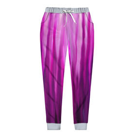 Женские брюки 3D с принтом фиолетово-черные краски в Екатеринбурге, полиэстер 100% | прямой крой, два кармана без застежек по бокам, с мягкой трикотажной резинкой на поясе и по низу штанин. В поясе для дополнительного комфорта — широкие завязки | color | violet | акварель | краски | полосы | фиолетовый | цвет | черный | ярко