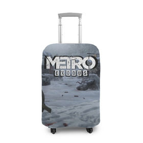 Чехол для чемодана 3D с принтом METRO EXODUS в Екатеринбурге, 86% полиэфир, 14% спандекс | двустороннее нанесение принта, прорези для ручек и колес | metro | metro exodus | метро
