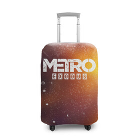 Чехол для чемодана 3D с принтом МЕТРО в Екатеринбурге, 86% полиэфир, 14% спандекс | двустороннее нанесение принта, прорези для ручек и колес | metro | metro exodus | метро