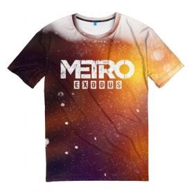 Мужская футболка 3D с принтом МЕТРО в Екатеринбурге, 100% полиэфир | прямой крой, круглый вырез горловины, длина до линии бедер | metro | metro exodus | метро