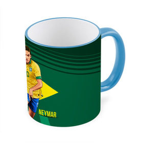 Кружка 3D с принтом Neymar в Екатеринбурге, керамика | ёмкость 330 мл | Тематика изображения на принте: neymar | неймар | сборная бразилии