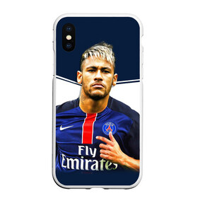 Чехол для iPhone XS Max матовый с принтом Neymar в Екатеринбурге, Силикон | Область печати: задняя сторона чехла, без боковых панелей | neymar | psg | неймар | псж | сборная бразилии