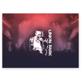 Поздравительная открытка с принтом Linkin Park (Честер) в Екатеринбурге, 100% бумага | плотность бумаги 280 г/м2, матовая, на обратной стороне линовка и место для марки
 | bennington | chester | linkin park | альтернативный метал | альтернативный рок | беннингтон | группа | линкин парк | музыкант | ню метал | певец | рок | рэп | рэп рок | честер | электроник рок