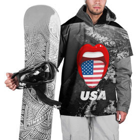 Накидка на куртку 3D с принтом USA в Екатеринбурге, 100% полиэстер |  | Тематика изображения на принте: united states | united states of america | yankeeland | америка | планета | сша | язык