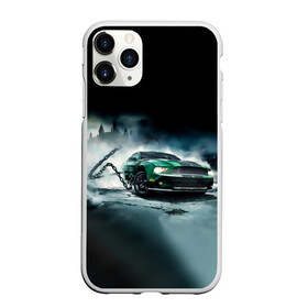 Чехол для iPhone 11 Pro матовый с принтом Призрачный Ford Mustang в Екатеринбурге, Силикон |  | ford | mustang | авто | автомобиль | блатная | замок | зеленый | иномарка | крутая | марка | машина | мустанг | пацанский таз | поводок | прикольная | седан | тачила | тачка | туман | форд | цепь