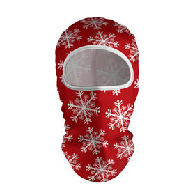 Балаклава 3D с принтом Новогодние Снежинки в Екатеринбурге, 100% полиэстер, ткань с особыми свойствами — Activecool | плотность 150–180 г/м2; хорошо тянется, но при этом сохраняет форму. Закрывает шею, вокруг отверстия для глаз кайма. Единый размер | дед | дед морозо | клаус | новый год | подарки | санта | санта клаус | снег | снеговик | снежинки | холод