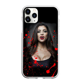 Чехол для iPhone 11 Pro матовый с принтом Вампирша в Екатеринбурге, Силикон |  | вампир | ведьма | девушка | кровь | праздник | хэллоуин