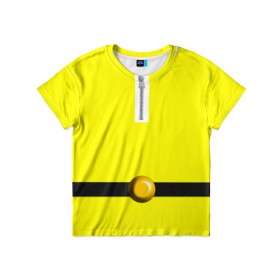 Детская футболка 3D с принтом Сайтама в Екатеринбурге, 100% гипоаллергенный полиэфир | прямой крой, круглый вырез горловины, длина до линии бедер, чуть спущенное плечо, ткань немного тянется | 