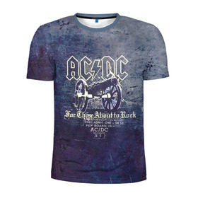 Мужская футболка 3D спортивная с принтом AC/DC пушка в Екатеринбурге, 100% полиэстер с улучшенными характеристиками | приталенный силуэт, круглая горловина, широкие плечи, сужается к линии бедра | ac dc | acdc | for those about to rock | австралийская | ангус янг | блюз рок | головы | группа | крис слэйд | метал | музыканты | певцы | рок | рок н ролл | сталь | стиви янг | хард рок | эксл роуз