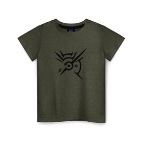 Детская футболка хлопок с принтом Outsider`s mark в Екатеринбурге, 100% хлопок | круглый вырез горловины, полуприлегающий силуэт, длина до линии бедер | corvo | dishonored | korvo | outsider | дануол | корво | чужой