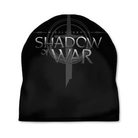 Шапка 3D с принтом Shadow of War 1 в Екатеринбурге, 100% полиэстер | универсальный размер, печать по всей поверхности изделия | lord of the rings
