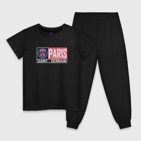 Детская пижама хлопок с принтом Paris Saint-Germain - New collections 2018 в Екатеринбурге, 100% хлопок |  брюки и футболка прямого кроя, без карманов, на брюках мягкая резинка на поясе и по низу штанин
 | Тематика изображения на принте: psg | псж