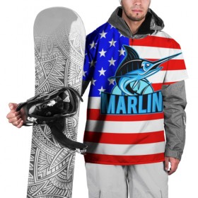 Накидка на куртку 3D с принтом Marlin USA в Екатеринбурге, 100% полиэстер |  | Тематика изображения на принте: 