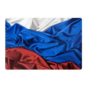 Магнитный плакат 3Х2 с принтом Российский Триколор в Екатеринбурге, Полимерный материал с магнитным слоем | 6 деталей размером 9*9 см | текстура | ткань