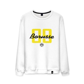 Мужской свитшот хлопок с принтом Borussia Dortmund - Borusse 09 (New 2018 Design) в Екатеринбурге, 100% хлопок |  | боруссия дортмунд