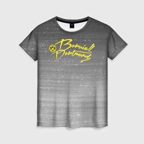 Женская футболка 3D с принтом Borussia Dortmund - New Design 2018 в Екатеринбурге, 100% полиэфир ( синтетическое хлопкоподобное полотно) | прямой крой, круглый вырез горловины, длина до линии бедер | 0x000000123 | borussia | dortmund | боруссия дортмунд | холанд