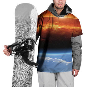 Накидка на куртку 3D с принтом Космос в Екатеринбурге, 100% полиэстер |  | space | star | вселенная | звезды | земля | космический | космос | планеты | пространство