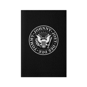 Обложка для паспорта матовая кожа с принтом The Ramones в Екатеринбурге, натуральная матовая кожа | размер 19,3 х 13,7 см; прозрачные пластиковые крепления | punk | ramones | rock | панк | рамонс | рок