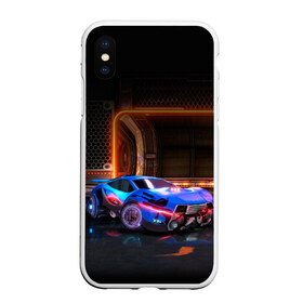 Чехол для iPhone XS Max матовый с принтом Rocket League в Екатеринбурге, Силикон | Область печати: задняя сторона чехла, без боковых панелей | rocket league