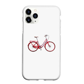 Чехол для iPhone 11 Pro Max матовый с принтом Велосипед в Екатеринбурге, Силикон |  | Тематика изображения на принте: bicycle | байсикл | велик | красный | москва | педали