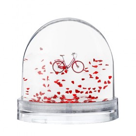 Водяной шар с принтом Велосипед в Екатеринбурге, Пластик | Изображение внутри шара печатается на глянцевой фотобумаге с двух сторон | bicycle | байсикл | велик | красный | москва | педали