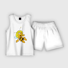 Детская пижама с шортами хлопок с принтом пчелка Майя в Екатеринбурге,  |  | вилли | майя | мая | пчелка | пчёлка майя | флип