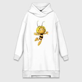 Платье-худи хлопок с принтом пчелка Майя в Екатеринбурге,  |  | вилли | майя | мая | пчелка | пчёлка майя | флип