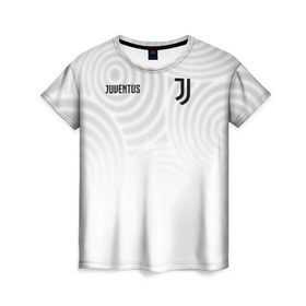 Женская футболка 3D с принтом Juventus в Екатеринбурге, 100% полиэфир ( синтетическое хлопкоподобное полотно) | прямой крой, круглый вырез горловины, длина до линии бедер | juve | juventus | юве | ювентус
