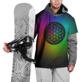 Накидка на куртку 3D с принтом Coldplay в Екатеринбурге, 100% полиэстер |  | cold play | rock | колд плей | колд плэй | колдплей | колдплэй | рок