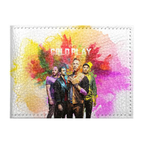 Обложка для студенческого билета с принтом Coldplay в Екатеринбурге, натуральная кожа | Размер: 11*8 см; Печать на всей внешней стороне | cold play | rock | колд плей | колд плэй | колдплей | колдплэй | рок