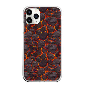 Чехол для iPhone 11 Pro матовый с принтом Голем в Екатеринбурге, Силикон |  | вулкан | голем | демон | жара | камень | лава | огонь | пламя | солнце