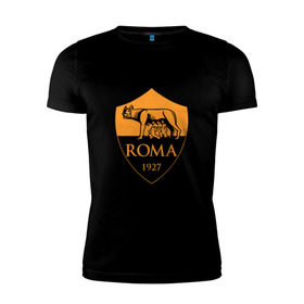 Мужская футболка премиум с принтом A S Roma - Autumn Top в Екатеринбурге, 92% хлопок, 8% лайкра | приталенный силуэт, круглый вырез ворота, длина до линии бедра, короткий рукав | as roma | roma | рома | футбол