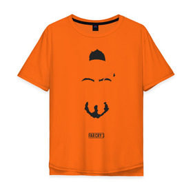 Мужская футболка хлопок Oversize с принтом Ваас минимализм в Екатеринбурге, 100% хлопок | свободный крой, круглый ворот, “спинка” длиннее передней части | far cry | farcry | farcry3 | vaas | ваас | враг | злодей | минимализм | психопат